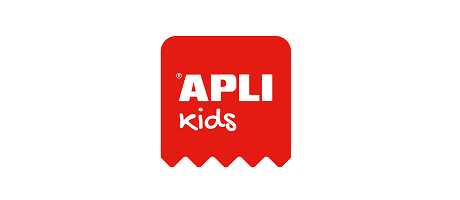 Logo von Apli Kids, Marke für kreative Spielzeuge und Lernmaterialien für Kinder