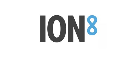 Logo der Marke ION8 für wiederverwendbare Trinkflaschen mit stilvollem und nachhaltigem Design