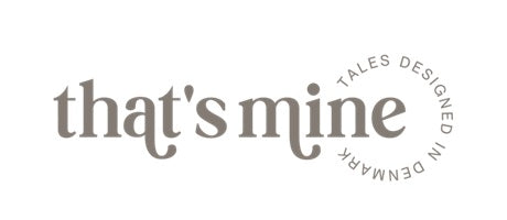 Logo der dänischen Marke That's Mine mit minimalistischer Schrift und Design aus Dänemark