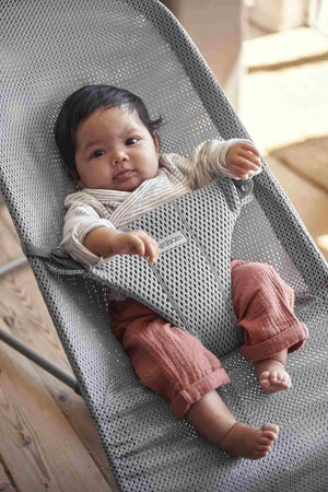 Babywippe BLISS MESH – Grau