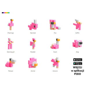 Magnetische Bausteine Flamingo