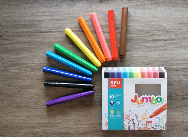 Jumbo-Filzstifte – 10 Farben - Tublu.de