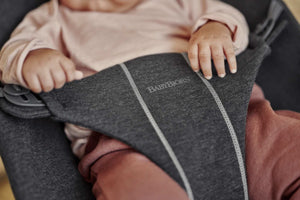 Babywippe BLISS 3D Jersey – Grau-Schwarz