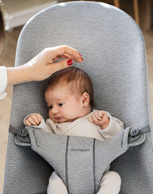 Babywippe BLISS 3D – Hellgrau Jersey