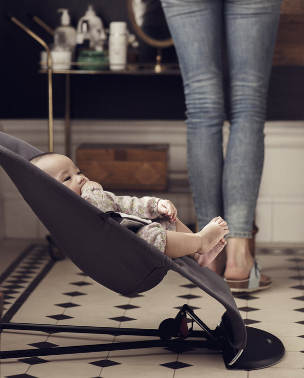 Babywippe BALANCE SOFT – Grau Jersey