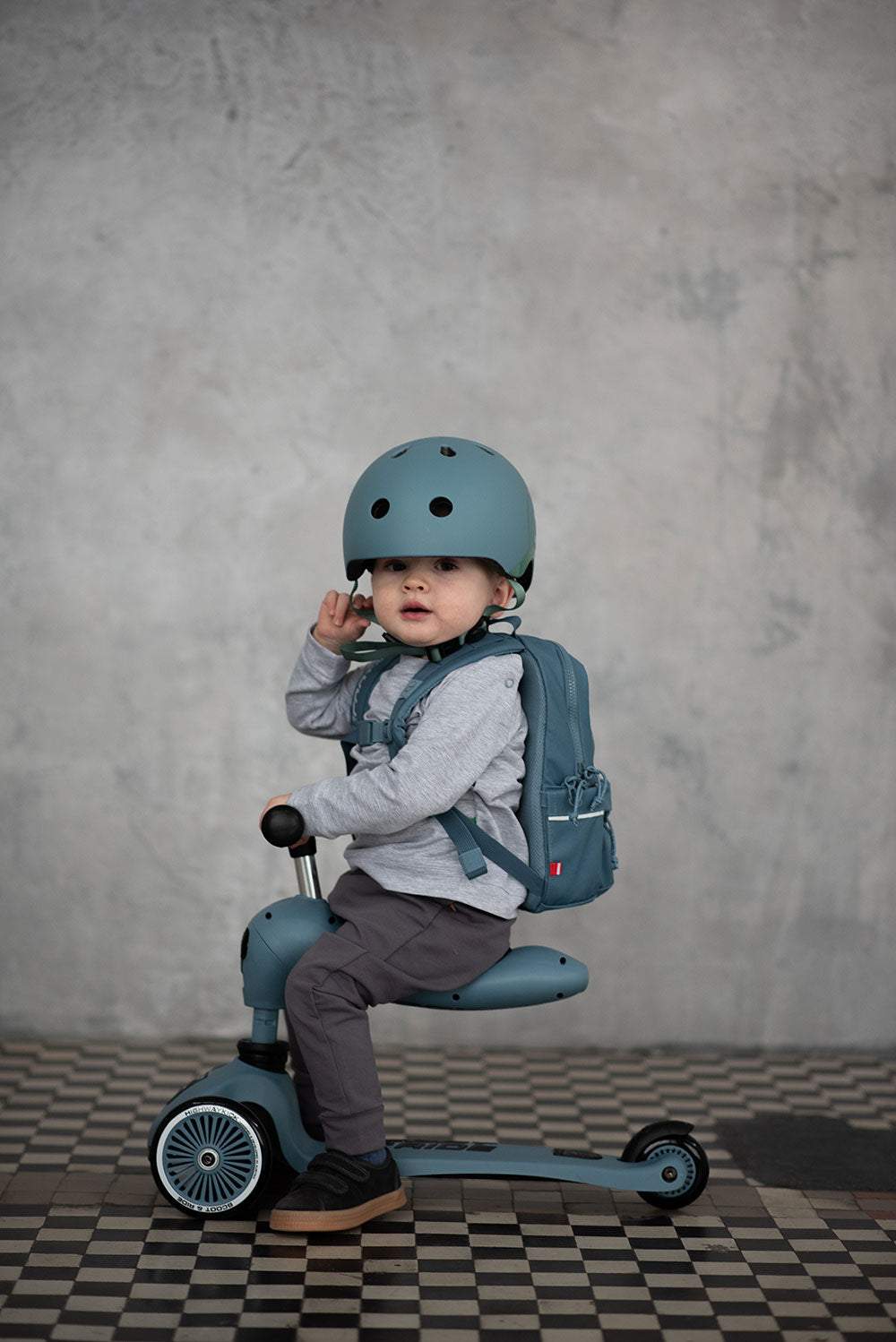 Kinderhelm 3+ S-M - Steel - Tublu.de