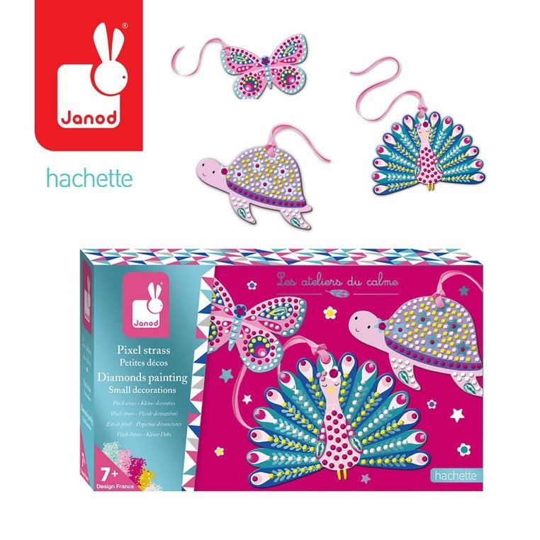 Zestaw kreatywny Cudowne kryształki Janod - Dekoracje zwierzątka 7+ - Tublu.de