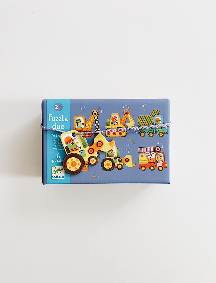 Bewegliches Puzzle Duo für die Kleinsten – Fahrzeuge - Tublu.de