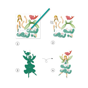 Kunstset mit beweglichen Elementen  – Feen - Tublu.de