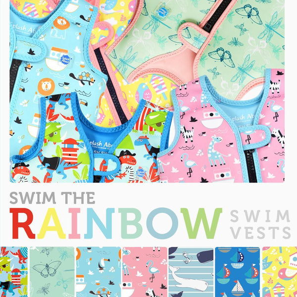 Schwimmweste Go Splash – Schwimmweste ohne Auftriebsregulierung zum Schwimmenlernen S 1-2 Jahre Arka Niny