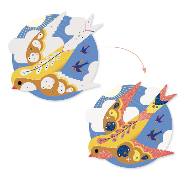 Kunstset mit Pailletten und Glitzer  – Paradies - Tublu.de