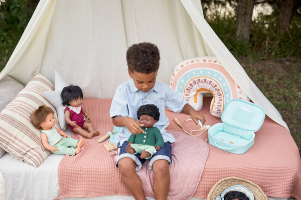 Set für Jungen FOREST Doll 38 cm