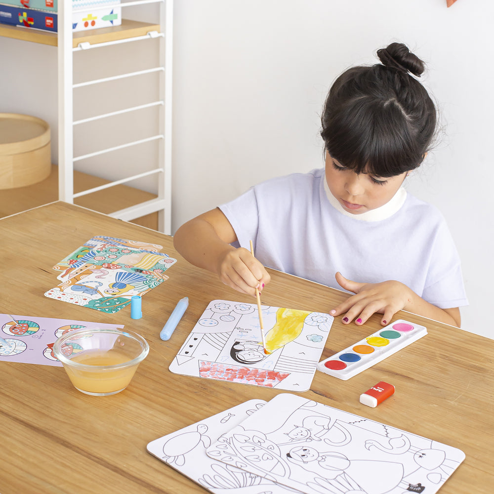 Kunstset mit Wasserfarben und Zauberstift – Magic Art - Tublu.de