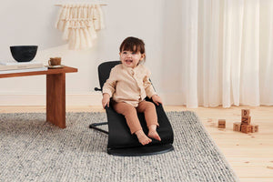 Babywippe BALANCE SOFT COTTON – Schwarz/Dunkelgrau