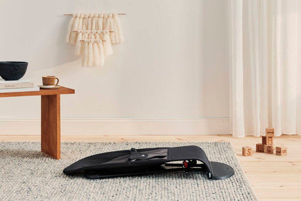 Babywippe BALANCE SOFT COTTON – Schwarz/Dunkelgrau