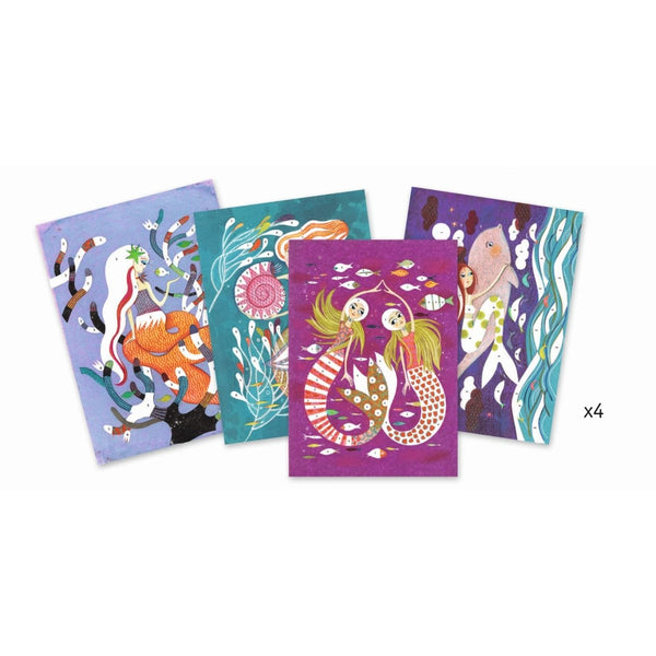 Kunstset mit Glitzer  - Meerjungfrauen - Tublu.de