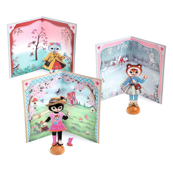 Kleine Ankleidezimmer mit Aufklebern  - Kätzchen - Tublu.de