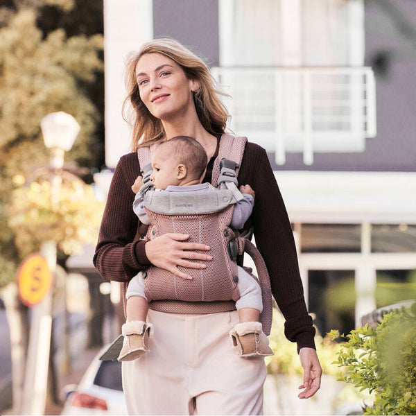 Babytrage Harmony 3D Mesh – Gedämpftes Rosa