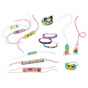 Kreativset zum Basteln von Schmuck – Perlen auf einem Webrahmen 8+