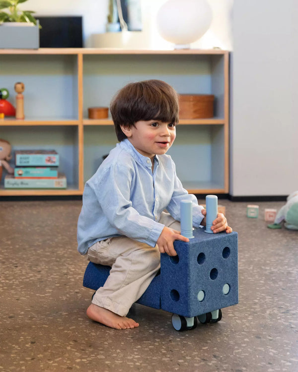 Kreative Bausteine zur Förderung der Grobmotorik Curiosity Set – blau 10 in 1 - Tublu.de