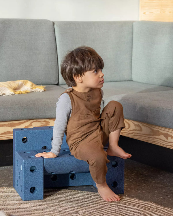 Kreative Bausteine zur Förderung der Grobmotorik Explorer Set – blau 15w1 - Tublu.de