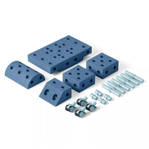 Kreative Bausteine zur Förderung der Grobmotorik Explorer Set – blau 15w1 - Tublu.de