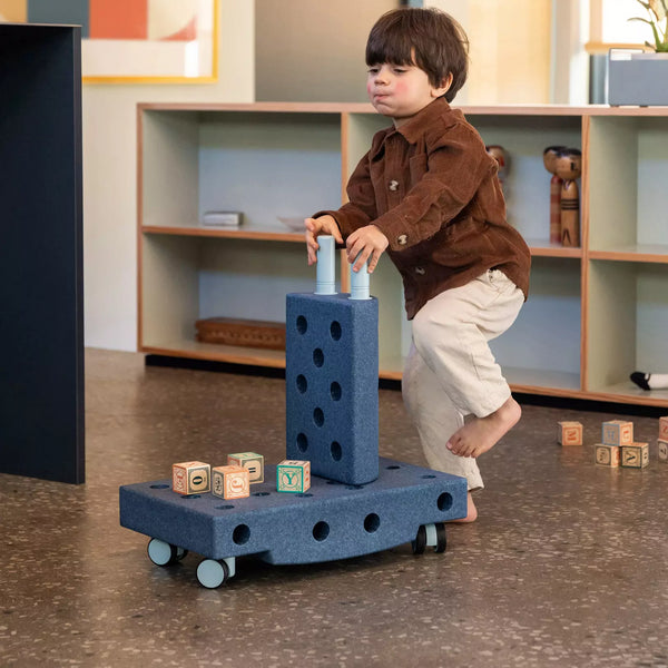 Kreative Bausteine zur Förderung der Grobmotorik Explorer Set – blau 15w1 - Tublu.de