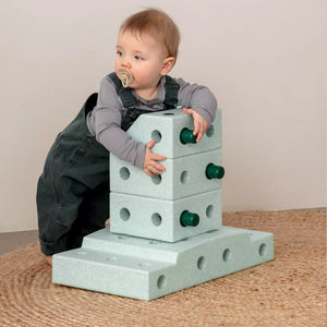 Kreative Bausteine zur Förderung der Grobmotorik Explorer Set – mint 15w1 - Tublu.de