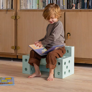 Kreative Bausteine zur Förderung der Grobmotorik Dreamer Set – mint 25 in 1 - Tublu.de