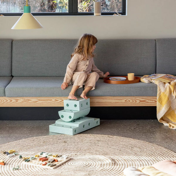 Kreative Bausteine zur Förderung der Grobmotorik Dreamer Set – mint 25 in 1 - Tublu.de