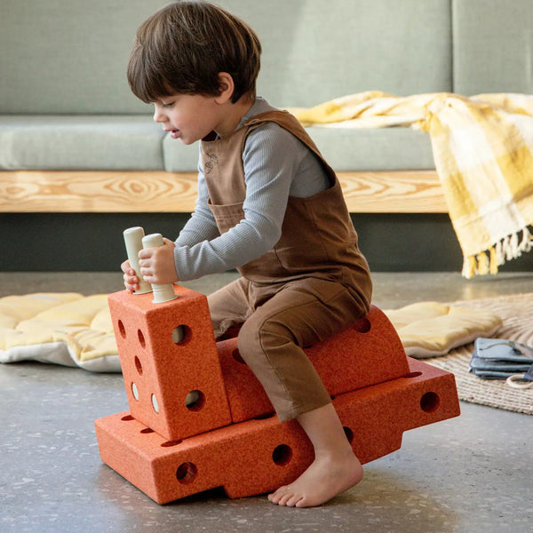 Kreative Bausteine zur Förderung der Grobmotorik Curiosity Set – mint 10 in 1 - Tublu.de