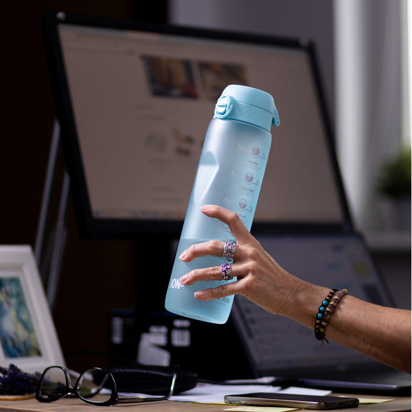 Trinkflasche 1000 ml - Motivator Blau