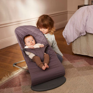 Babywippe BLISS COTTON – Dunkelviolett