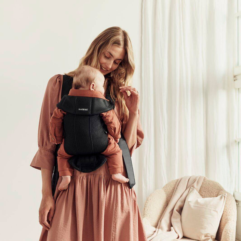 Babytrage MINI 3D Mesh – Schwarz