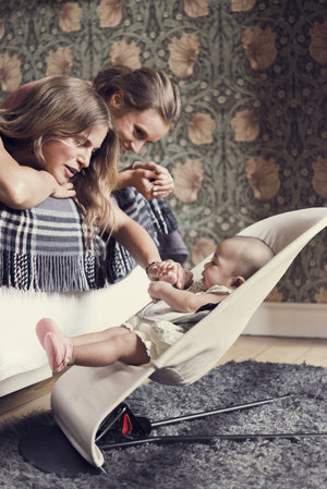 Babywippe BALANCE SOFT – Beige/Grau Jersey