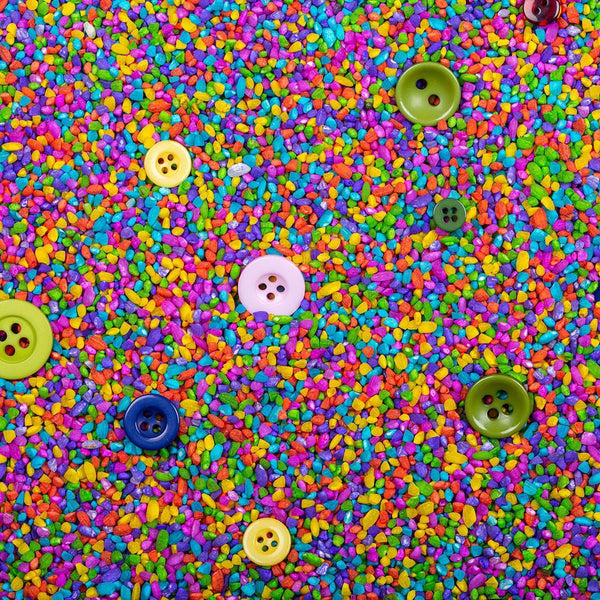 Beobachtungsflasche – Bunte Knöpfe - Tublu.de