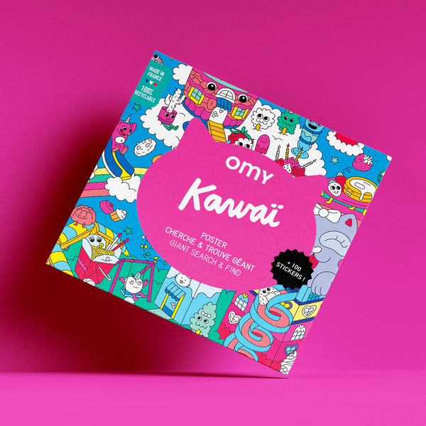 Poster mit Stickern – Kawaii - Tublu.de