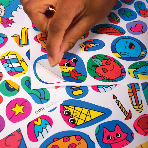 Poster mit Stickern – Kawaii - Tublu.de