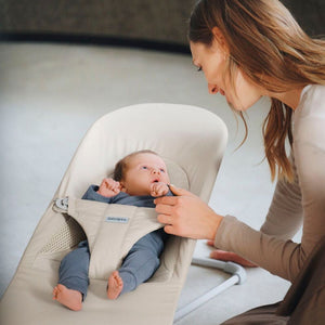 Babywippe BALANCE SOFT WOVEN/JERSEY – Hellbeige