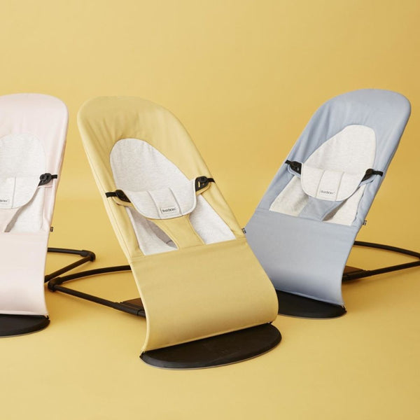 Babywippe BALANCE SOFT WOVEN/JERSEY – Blau/Grau