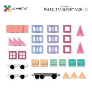 Magnetbausteine - Pastellfarbenes Transport Pack 50 Teile - Tublu.de