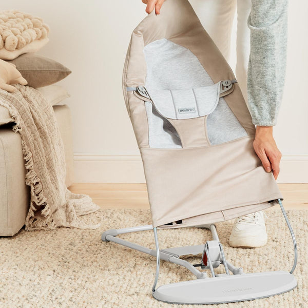 Babywippe BALANCE SOFT WOVEN/JERSEY – Beige/Grau