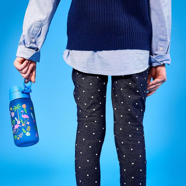 Trinkflasche für Kinder 400 ml - Flamingos