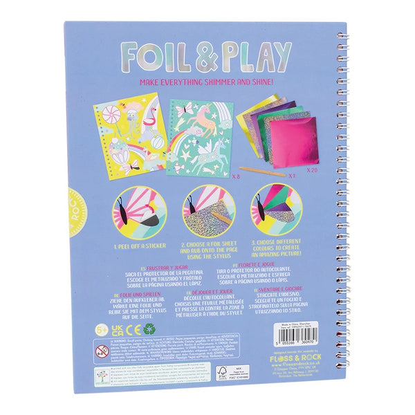 Glänzendes Folienmalbuch - Fantasy Land - Tublu.de