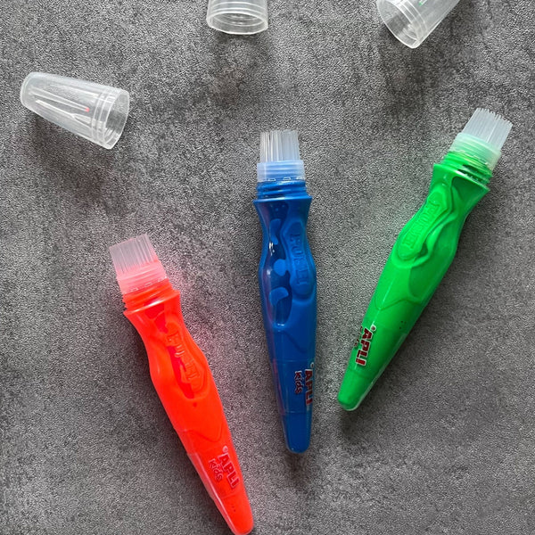Farben in Tuben mit Pinsel – Neonfarben, 6 Stück - Tublu.de