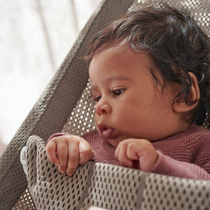 Babywippe BLISS MESH – Grau-Beige