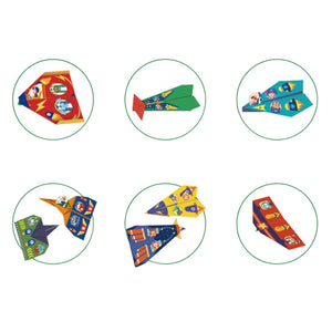 Origami mit Aufklebern – Papierflieger - Tublu.de