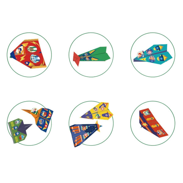 Origami mit Aufklebern – Papierflieger - Tublu.de