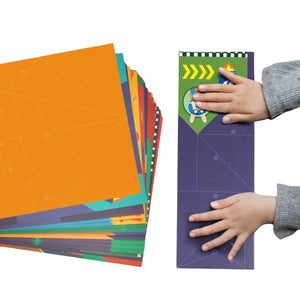 Origami mit Aufklebern – Papierflieger - Tublu.de