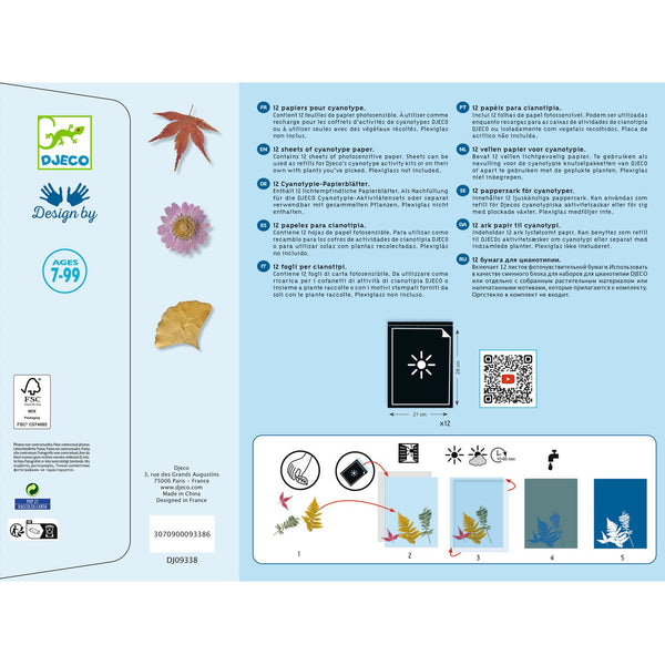 Kunstset Cyanotypie – Ersatzblätter - Tublu.de